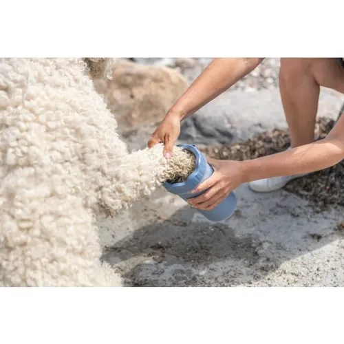 Trixie Pfotenreiniger blau für Hunde M-L, spülmaschinengeeignet