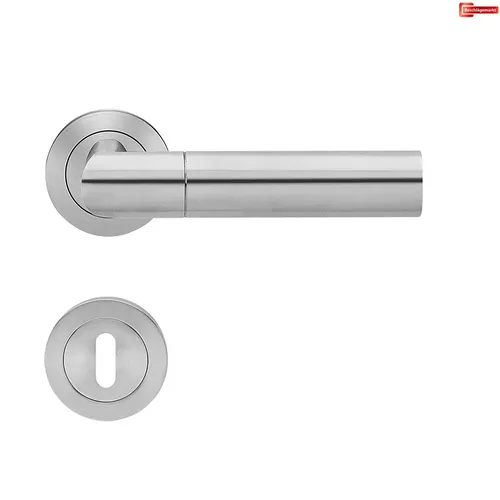 Karcher Türdrücker-Rosetten-Garnitur ER48 Oregon Edelstahl matt BB Türgriff