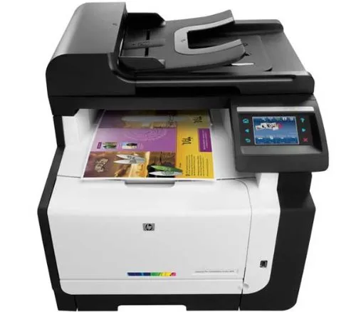 HP ColorLaserJet Pro CM1415fnw - Multifunktionaler Farbdrucker - Drucker mit USB, Ethernet und WLAN, bietet 12 ppm in Schwarz und 8 ppm in Farbe, ideal für kleine Büros mit hohem Druckaufkommen.