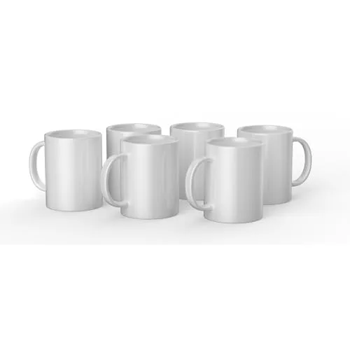 Cricut Blank Mugs | 425 ml | 6 x Sublimationsbecher in weiß von Cricut