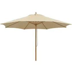 Schneider Sonnenschirm Malaga, 300 cm rund, Alu/Stahl - Sonnenschirm mit 100% Polyesterbespannung, wasserabstoßend und UV-Schutz 50+. Ideal für Garten oder Terrasse, leicht und stabil durch doppelten Seilzug.