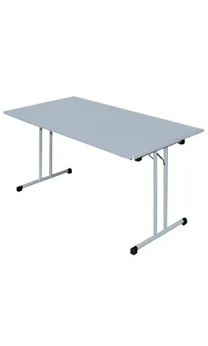 Klapptisch Besprechungstisch 160x80cm grau X-350520 - Gartentisch mit stabilem Stahlgestell und 25 mm starker Tischplatte, ideal für Besprechungen, Schulungen oder als Kantinentisch. Einfach aufklappen und sofort nutzen!