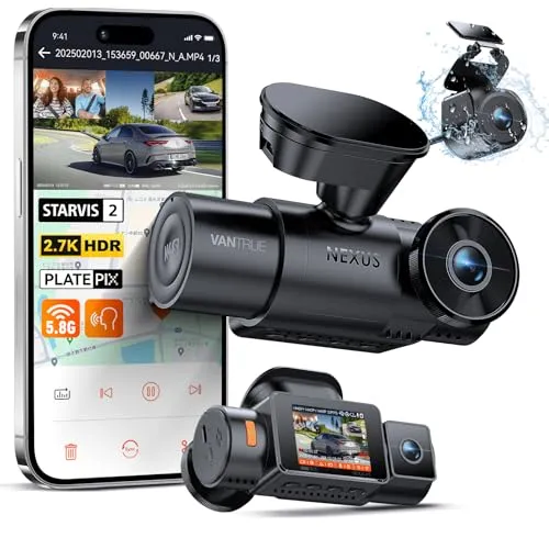 VANTRUE N4S 3 Lens STARVIS 2 Dashcam Auto