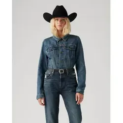 Levi's Damen Jacke Original Soft As Butte blau (XS) - Funktionsjacke aus 79% Baumwolle, zeitlos und nachhaltig. Perfekt für jeden Anlass, unterstützt die Better Cotton Initiative für umweltfreundlichen Baumwollanbau.