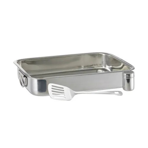 Auflaufform set Gratinform Edelstahl Ofenform 3-teilig spülmaschinenfest