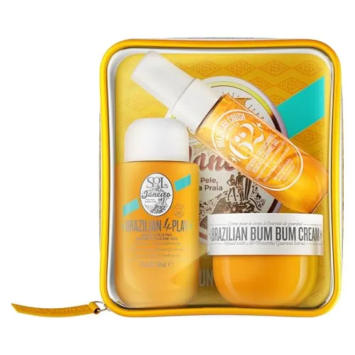 Sol de Janeiro Bum Bum Set 50 ml + 30 ml + 90 ml - Körperpflegeset mit feuchtigkeitsspendenden Formeln für samtweiche Haut und einen verführerischen Duft.