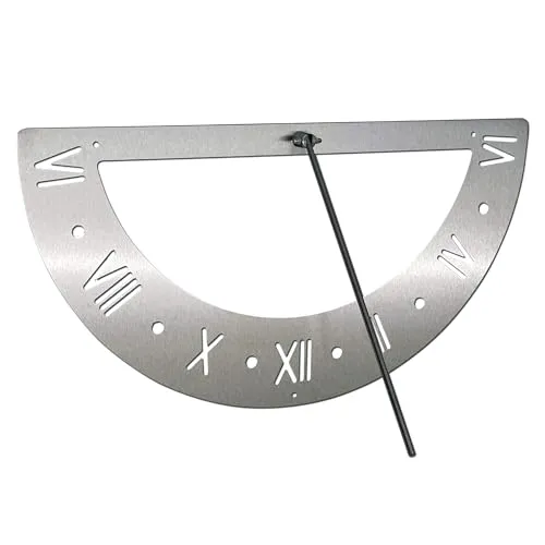 DanDiBo Edelstahl Sonnenuhr 70 cm in silber von DanDiBo