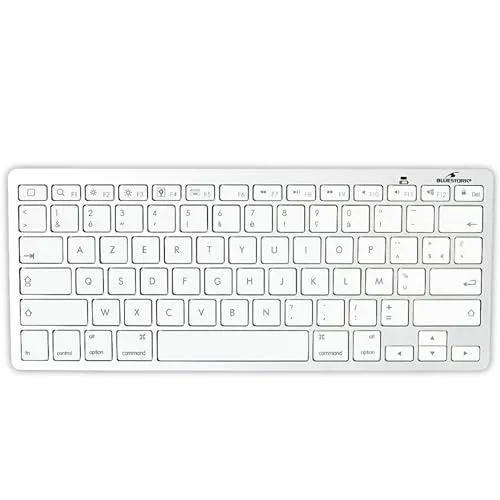 Bluestork Kabellose Bluetooth-Tastatur für Mac – Kompakt und leise - Tastaturen für Mac, ultradünn und leicht, ideal für platzsparendes Arbeiten mit 13 Multimedia-Shortcuts für effiziente Nutzung.