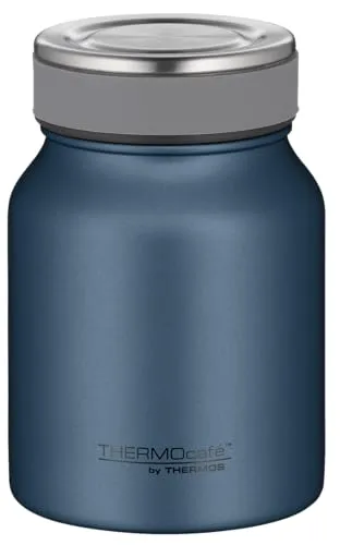 THERMOcafé Thermos Food Jar 0,50l - Nachtblau - Thermos-Lebensmittelbehälter mit 9h heißer und 14h kalter Isolierung, auslaufsicher und spülmaschinenfest für stilvollen Genuss unterwegs.