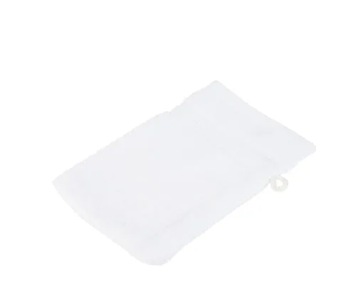 liebling Waschhandschuh, 100% hochwertige Baumwolle, Serie Miami, 17 x 24 cm, waschbar & trocknergeeignet, Farbe: weiß