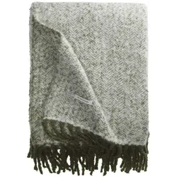 Kuscheldecke Plaid Wooly Herringbone von TOM TAILOR HOME in grün von Tom Tailor