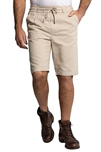 JP 1880 Herren Bermuda Übergrößen L-8XL, Leinenmix, Elastikbund, Basic Fit - Bequeme Bermuda aus leichtem Leinenmix mit Elastikbund für optimalen Tragekomfort. Ideal für warme Tage, mit praktischen Taschen und in Übergrößen erhältlich.