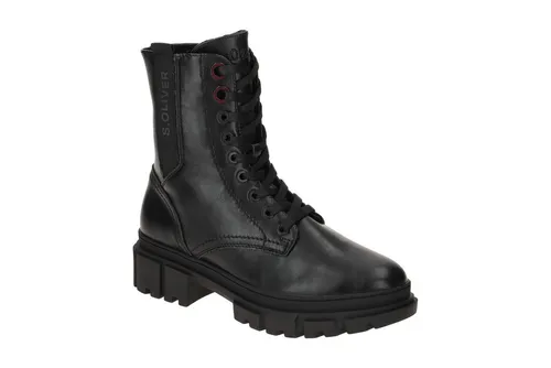s.Oliver 5-25221-43 Stiefel schwarz 41 EU - Wanderschuhe in Größe 41, sportlicher Stil mit bequemem Reißverschluss und runder Schuhspitze, ideal für Outdoor-Aktivitäten.