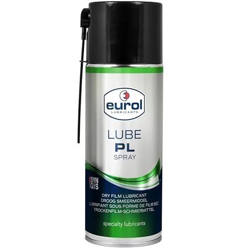 EUROL LUBE PL Spray 400 ml Aerosol Trockenfilm-Schmiermittel Trockenschmierspray Kriechöl mit der SYNGIS Technologie - 1 für 10 (ersetzt bis zu 10 Produkte)