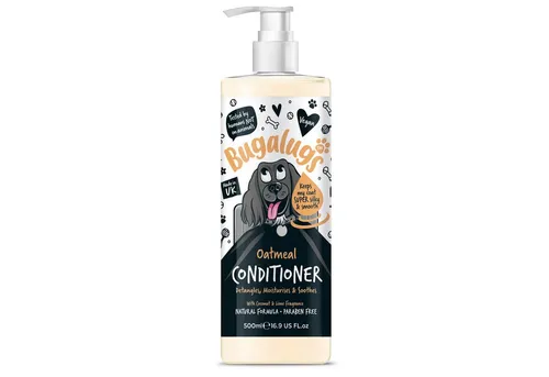 Bugalugs Fellpflege Bugalugs Oatmeal Hundeconditioner Haarspühlung Fellpflege für Hunde, 500 ml, (1-St), pH neutral, Hundeshampoo, natürliche Formel, Vegan