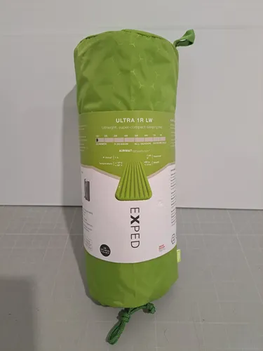 Exped Ultra 1R lichen LW - Isomatte für Abenteuer, super leicht mit nur 640g und hervorragender Luftisolierung dank AIRMAT TECHNOLOGY, ideal für Trekking und Bikepacking bei warmen Temperaturen.
