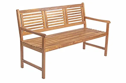 SAM Gartenbank Cordoba, 150 cm, 3-Sitzer Bank, Sitzbank aus geöltem Akazienholz, pflegeleichtes Massivholz, Holzbank geeignet für Garten, Balkon, Terrasse oder Wintergarten