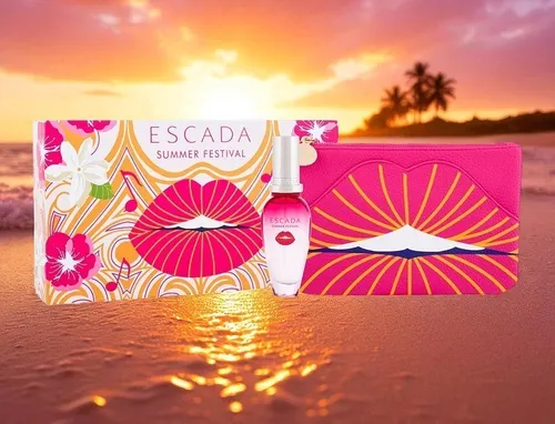 Produktbild Escada SUMMER FESTIVAL 2 tlg Geschenkset Eau de Toilette Spray 30 ml + Clutch