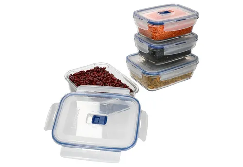 4tlg Set Pure Box Active Vorratsdose – 2x 82cl & 2x 122cl