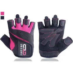 Gym & Gentle Trainingshandschuhe Fitnesshandschuhe für Damen - Schutz für Frauen beim Sport/Kraftsport rosa L