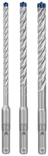Bosch Accessories EXPERT SDS plus-7X 2608900196 Hammerbohrer 3-teilig - SDS-Plus Bohrer & Meißel, 3-mal längere Lebensdauer als Standardbohrer, ideal für Stahlbeton und Armierungen - perfekt für Bauprofis.