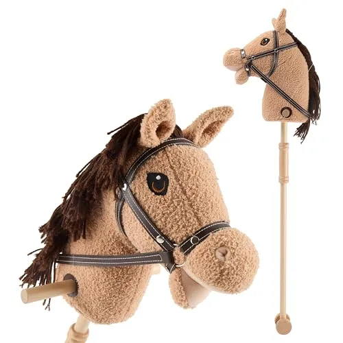 Bieco Steckenpferd Kinder Hazel – Fantasievolles Hobby Horse