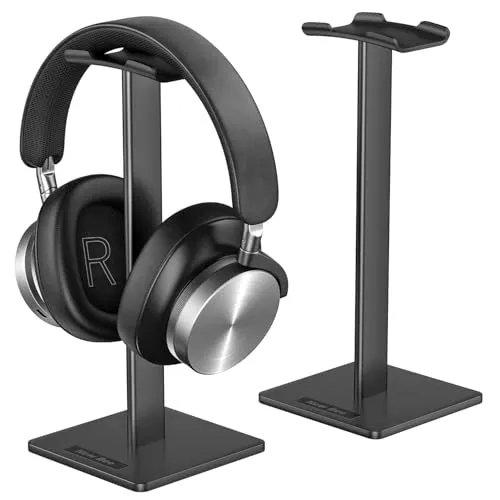 New Bee Kopfhörerständer, Headset-Ständer, Kopfhörerhalter, universal, Aluminium, Gaming-Headset-Halter, Kopfhörer-Display, Ohrhörer-Halterung für alle Kopfhörer, Schwarz