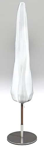 GRASEKAMP Qualität seit 1972 Schutzhülle Sonnenschirm Länge 120 cm Plane Schutzhaube Weiß