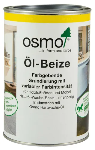 1L Osmo Öl-Beize schwarz für Holzboden Parkett Massivholzdielen Landhaus etc.