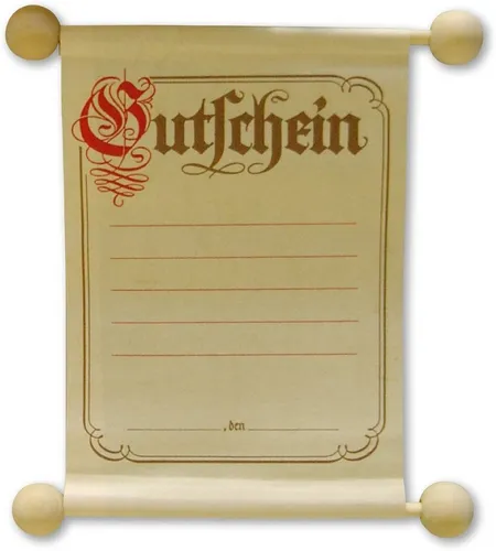 RNK Verlag Designpapier Gutschein A5 im traditionellen Stil
