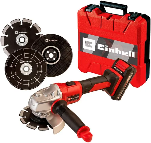 Happy People EINHELL Kids Axxio Winkelschleifer - Kunststoffspielzeug für handwerklichen Spielspaß, mit drehender Schleifscheibe und praktischem Transportkoffer. Fördert motorische Fähigkeiten und macht kleine Baumeister glücklich!