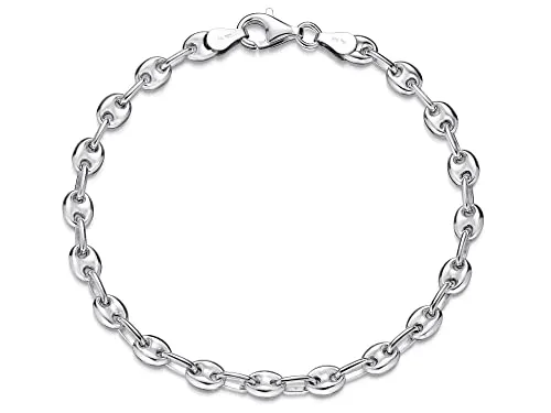 Silberarmband Kaffeebohne 5mm in silber von Silberketten-Store