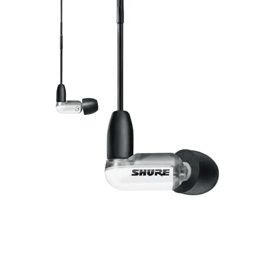 Shure AONIC 3 In-Ear Ohrhörer - Kopfhörer mit beeindruckendem Fullrange-Sound und Sound Isolating Technologie für ein immersives Hörerlebnis. Kompatibel mit Apple- und Android-Geräten, abnehmbares Kabel für flexiblen Einsatz.