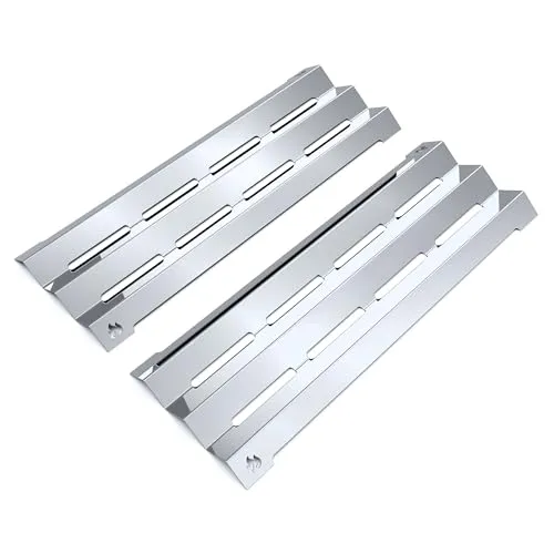 teileplus24 BR09-2-SG Gasgrill Edelstahl Brennerabdeckung kompatibel mit Napoleon Triumph T325 | Flavorizer Bars | Passgenau | Rostfrei | Brennerschutz