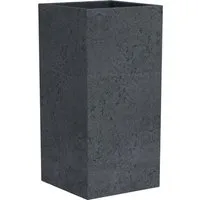 Scheurich Blumentopf C-CUBE HIGH schwarz 38 cm - Garten-Zubehör mit 10 Jahren Herstellergarantie, ideal für stilvolle Pflanzenpräsentation und langlebige Nutzung.