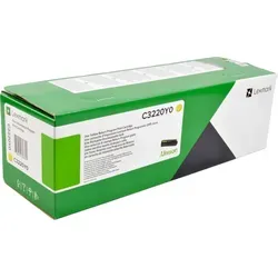 Lexmark Toner C3220Y0 Yellow - Original Toner mit hoher Kapazität, bis zu 1.500 A4-Seiten, ideal für Lexmark C- und MC-Modelle