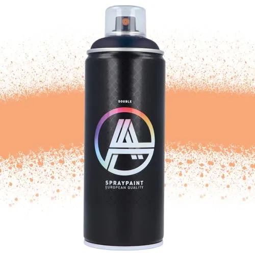 Double A Spraypaint Sprühdose 400ml Sprühfarbe Acryllack Sprühlack matt hochdeckend DIY Kunststoff Metall Möbel Deko (DA-350 Light Melon)