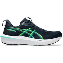 ASICS GT-1000 14 Herren Stabilitätsschuh - Dunkelblau/Grün, Größe 42 - Laufe mit Leichtigkeit und Stabilität! Der ASICS GT-1000 14 bietet hervorragende Dämpfung und Atmungsaktivität, ideal für Überpronierer. Genieße sicheren Halt und Komfort beim Training oder Wettkampf.