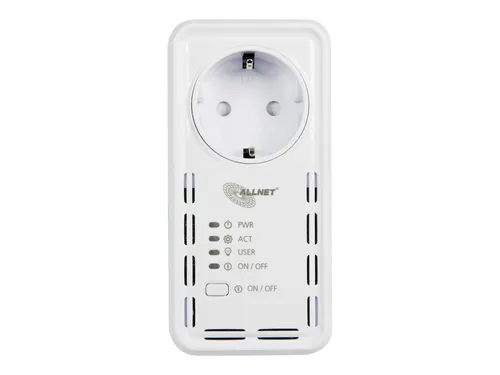 ALLNET MSR IO Zentrale Schaltsteckdose ALL3075v4 - Steckdosen & Zubehör mit WLAN-Funktion und Strommessung für effizientes Energie-Management und einfache Steuerung bis 16A.