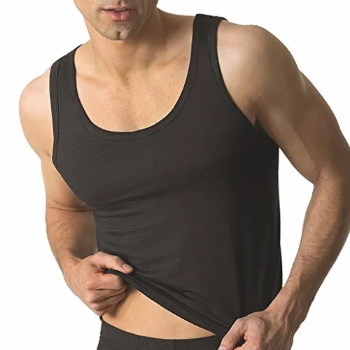 Ammann Herren Unterhemd/Sport-Jacke - Cotton & More - Schwarz Dunkel-Blau Weiß - Herren Unterhemd/Sport-Jacke aus der Cotton & More Serie von Ammann. Hoher Modal-Anteil für besten Tragekomfort und Pflegeleichtigkeit. Ideal kombinierbar mit Slip oder Retro-Short.