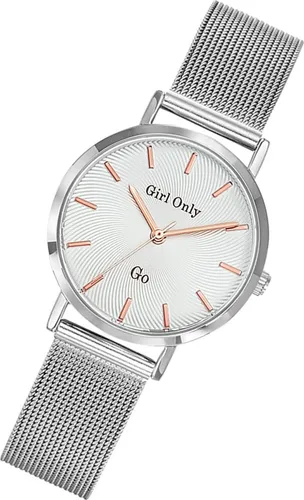 Girl Only Armbanduhr silber Edelstahl GO Damen Analog-Quarzuhr UGO695900