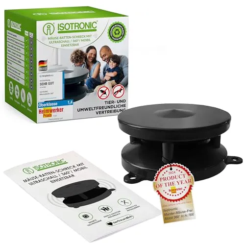 ISOTRONIC Mäuseschreck/Marderabwehr Mobil 360°
