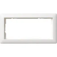 Abdeckrahmen zweifach Rahmen Standard 55, Abdeckung weiß (matt), Retail