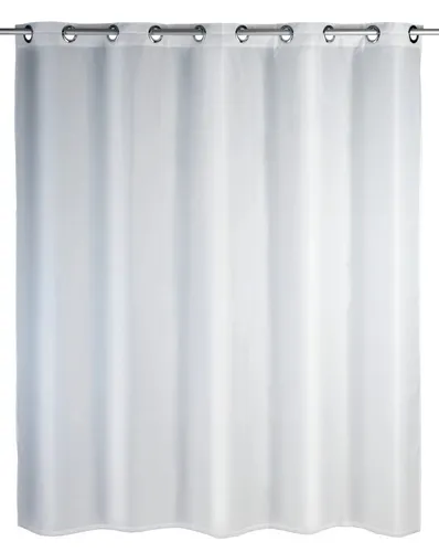WENKO Duschvorhang Comfort Flex Weiß in schwarz von WENKO