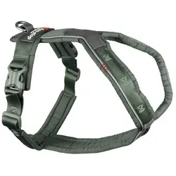 Non-stop dogwear Line Harness 5.0 |217| Führ- und Alltagsgeschirr in Grün, Größe G 3 - Ergonomisches Kurzgeschirr für Wandern und Alltag, mit mehreren Leinenbefestigungspunkten für maximale Bewegungsfreiheit und Sicherheit.