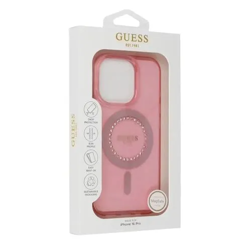 Guess TPU Hard Case für Apple iPhone 16 Pro Max 6.9 - Pink - Taschen & Schutzhüllen, stylisches TPU Hard Case in Rose für optimalen Schutz und einen modischen Look.