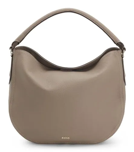 Boss Lenah Schultertasche 32 cm grau - Elegante Handtasche in grau, ideal für den Alltag oder besondere Anlässe, bietet stilvolles Design und viel Stauraum.