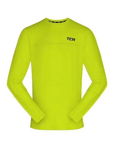 TCA Trainingsshirt TCA Jungen Laufshirt Langarm Rundhalsausschnitt - Grün, 8-10 Jahre (1-tlg)