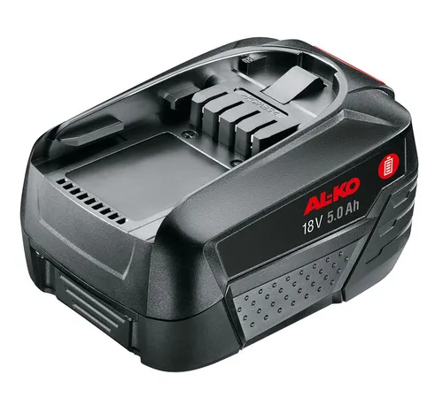 AL-KO 18 V Bosch Home and Garden Akku B100 Li 5,0 Ah - Werkzeugakku mit 5,0 Ah für langlebige Leistung, kompatibel mit Bosch Home and Garden Geräten, und schnellladefähig in nur 46 Minuten.