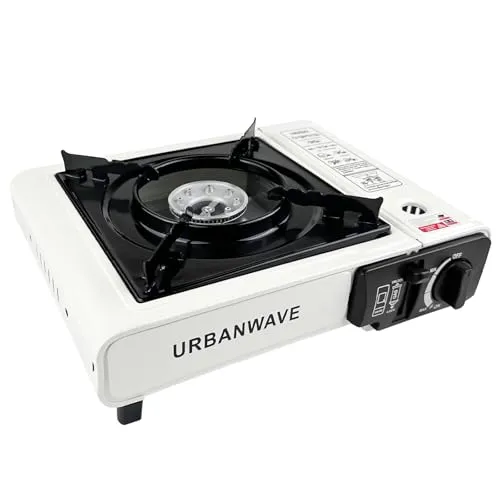 Dyaucwpo Camping Stove, Gas Stove, Gaskocher 2,8 kW mit Piezozündung, Camping Gas Cooker, Campingkocher 1-Flammig, Gaskocher Oudoor, Compact Design, Easy to Use, für Outdoor und Innenraum